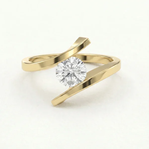 Double Claw Twist Band Engagement Ring engagement-rings-south-africa